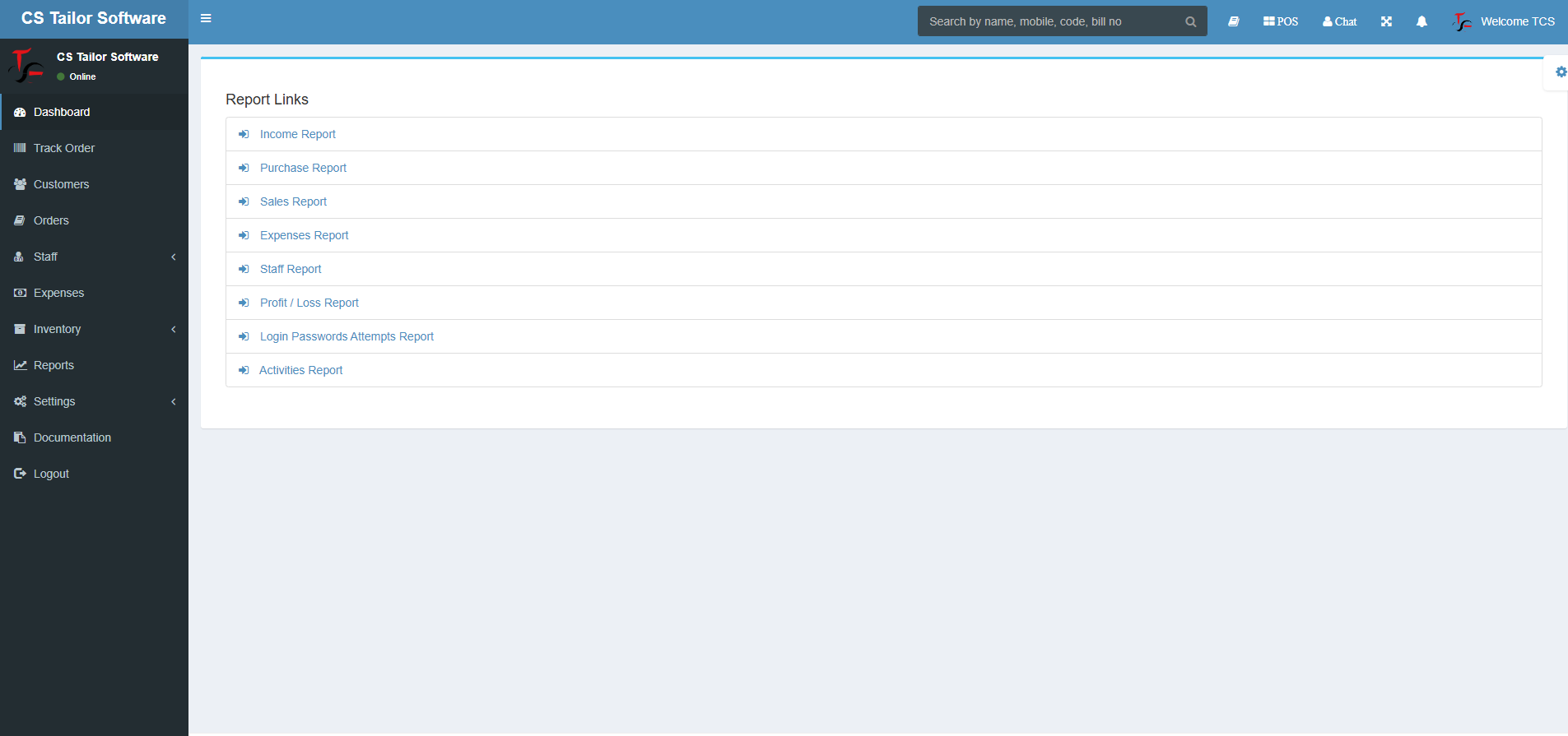 tailor software reports